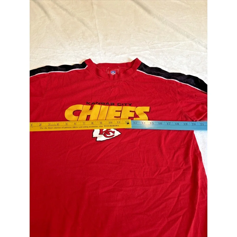 Kansas City Chiefs Shirt Mens M White NFL Football Long Sleeve Team Apparel Vtg